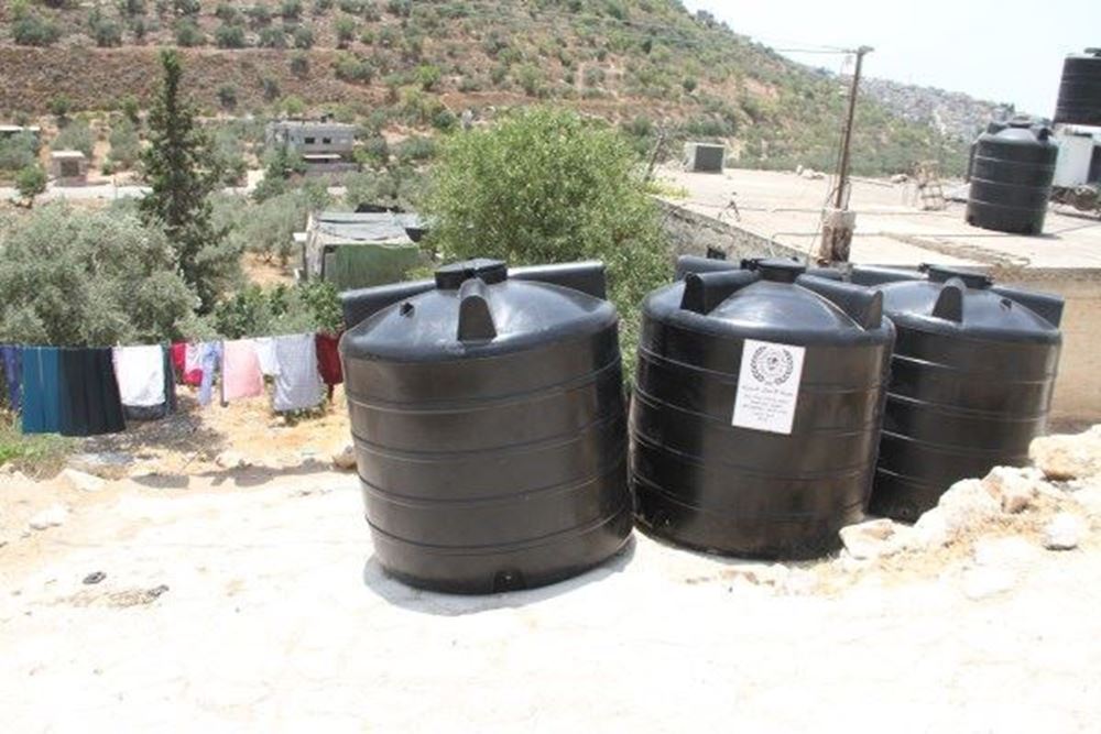 صورة توفير خزان مياه - دارفور رقم المشروع  7833/2021