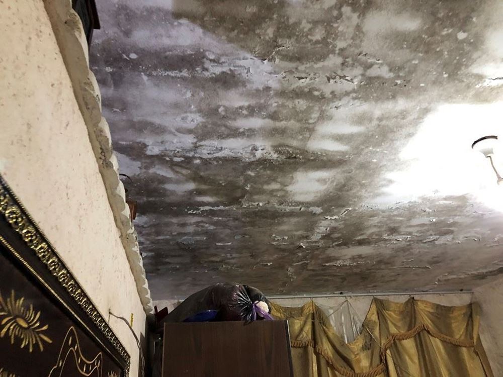 صورة ترميم منزل اسرة الارملة عبير - فلسطين