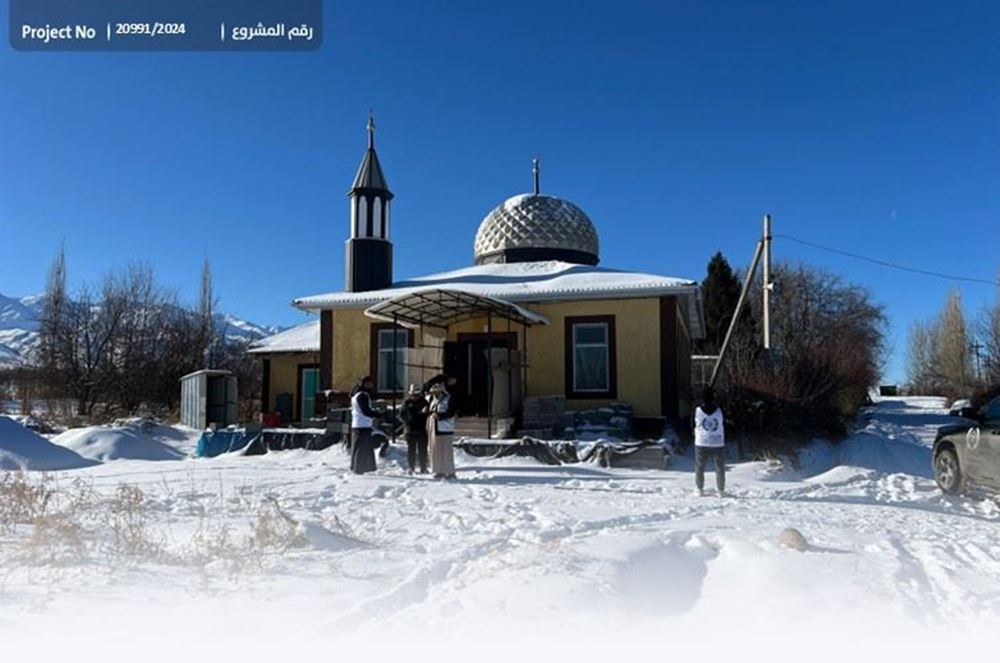 صورة تركيب نظام تدفئة لمسجد