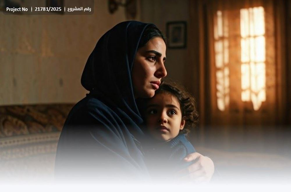 Picture of A widow and her children