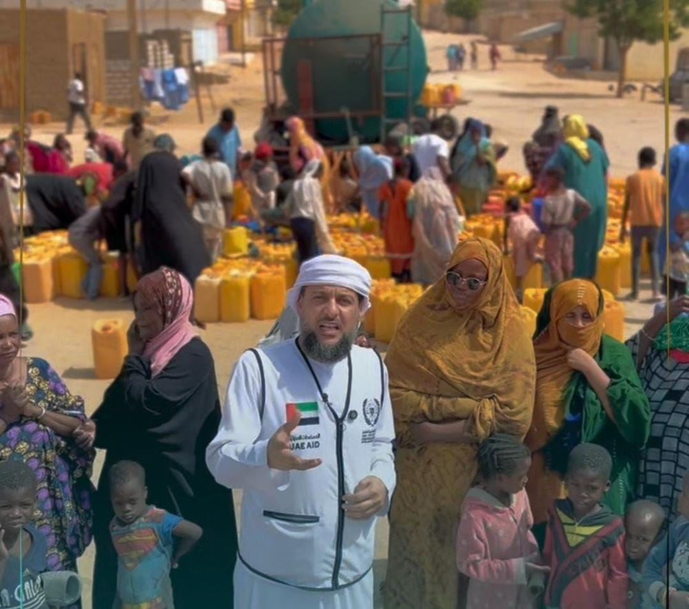 صورة خزانات مياه لأسر فقيرة