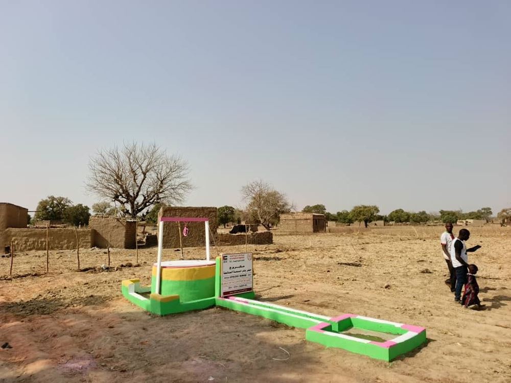 Picture of Surface well equipped with manual pulley