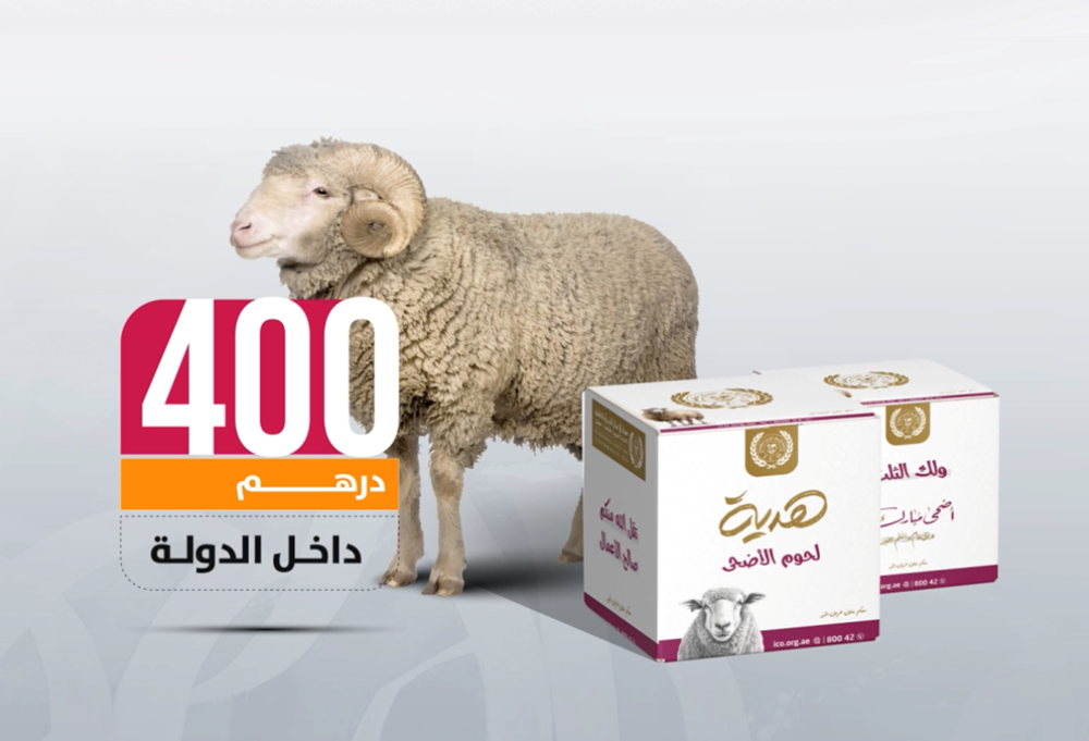 صورة توزيع أضاحي داخل الدولة