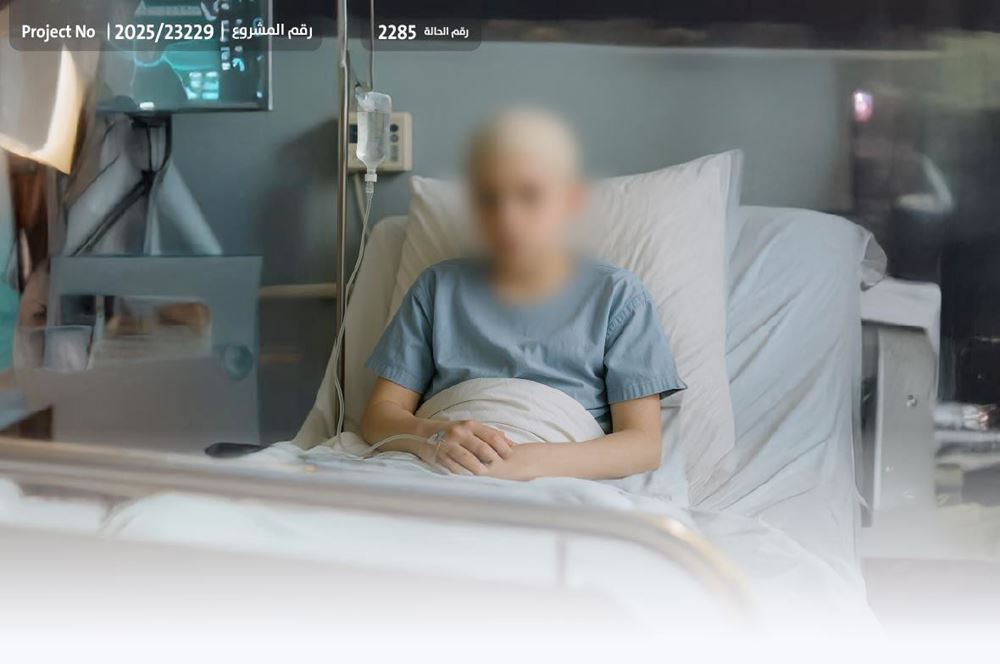 صورة طفل مصاب بسرطان الدماغ وحالته حرجة