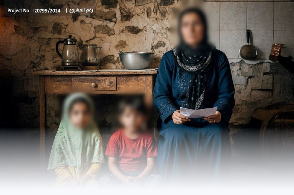 Picture of A widow and her orphans are in distress