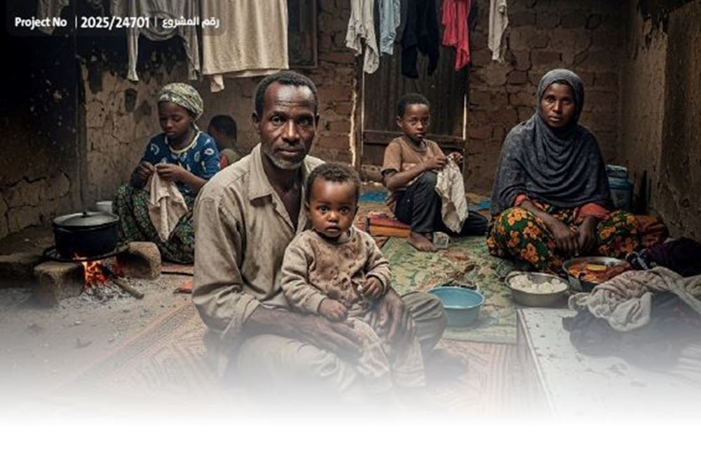 صورة أسرة فقيرة تناشدكم لتعليم أبنائها