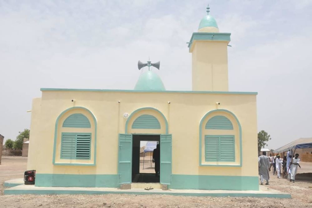 صورة بناء مسجد عبدالرحمن ناصر عبدالله الغساني رحمه الله