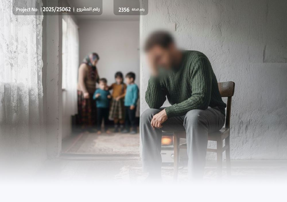 صورة أبٌ لخمسة أطفال يناشدكم لإنقاذه من السجن