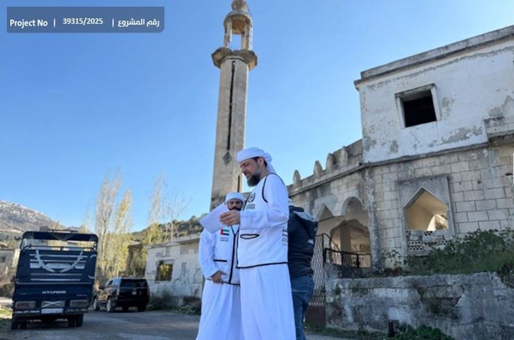 صورة مسجد في سوريا بحاجة لصيانة شاملة وفرش