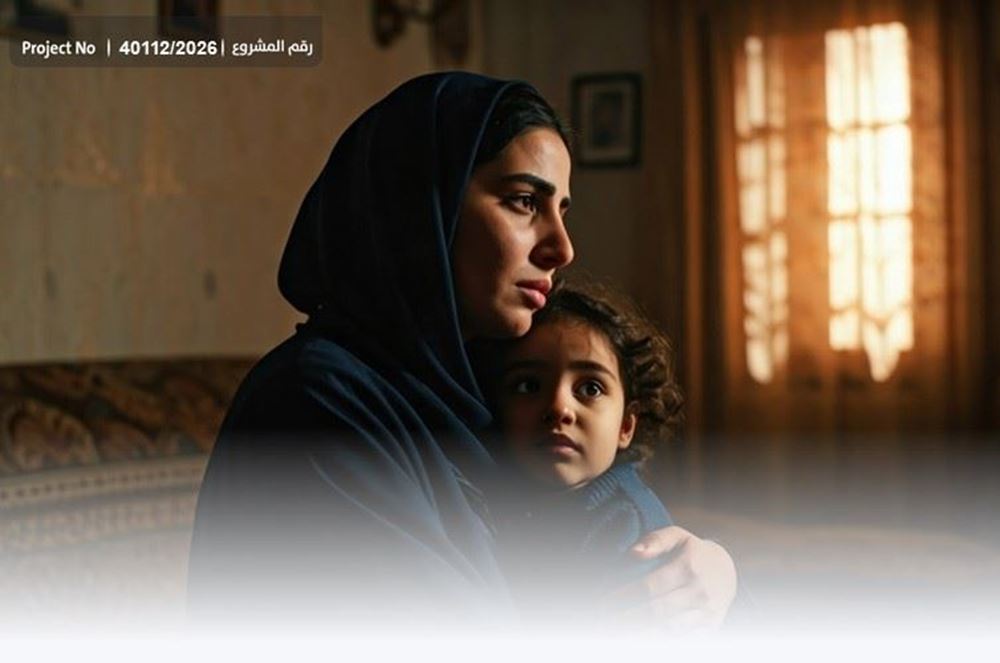 Picture of Young orphans and a mother burdened with worries await help.