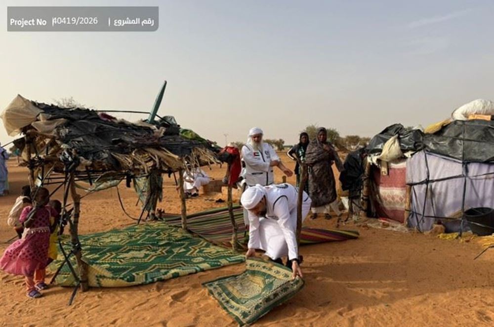 صورة مسجد لسكان قرية نائية في موريتانيا
