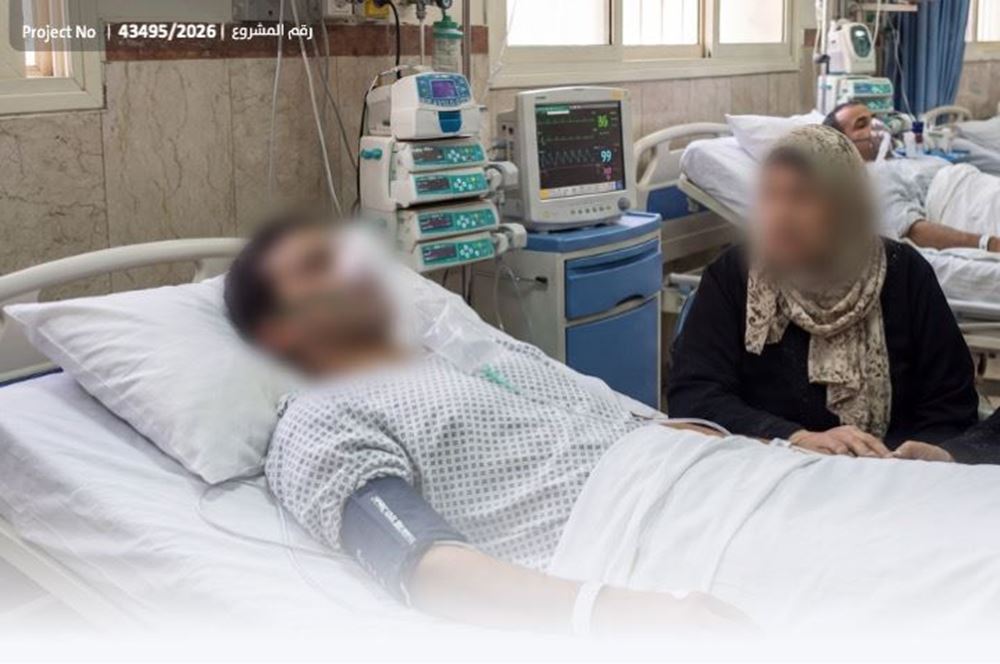 صورة علاج وأدوية + مصاريف معيشة لمريض مصاب بشلل رباعي