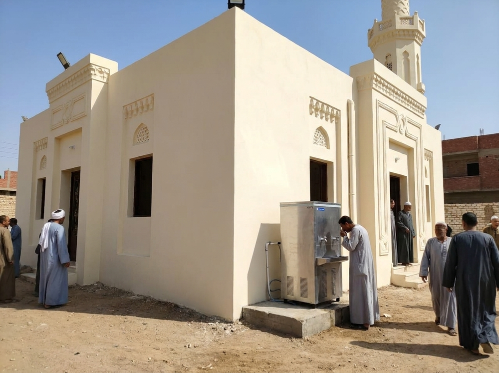 صورة توفير براد ماء معلق  لمسجد بمصر