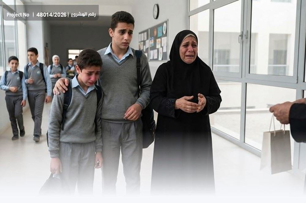 Picture of A mother cries out for help for her two sons.