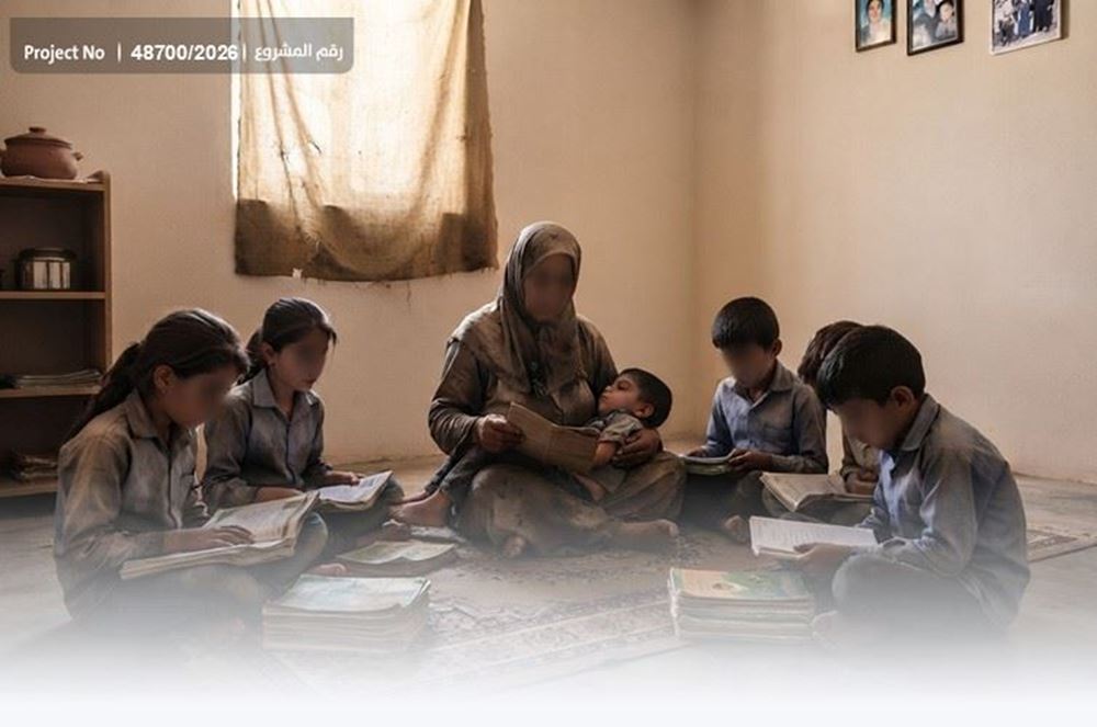 صورة أيتام بحاجة لمكيف وثلاجة