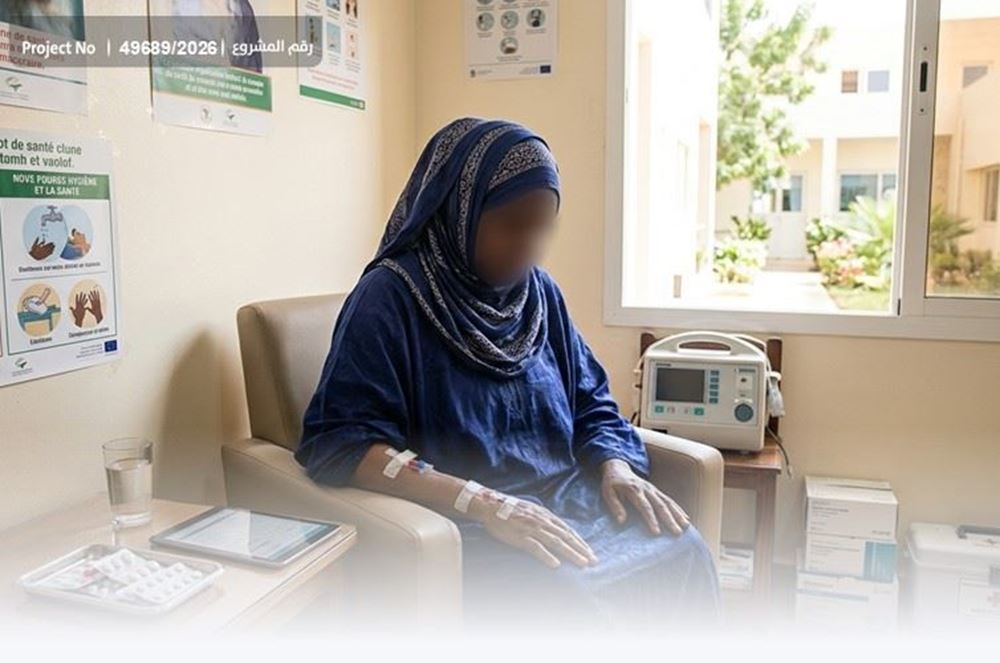 Picture of A widow unable to afford the cost of her treatment.