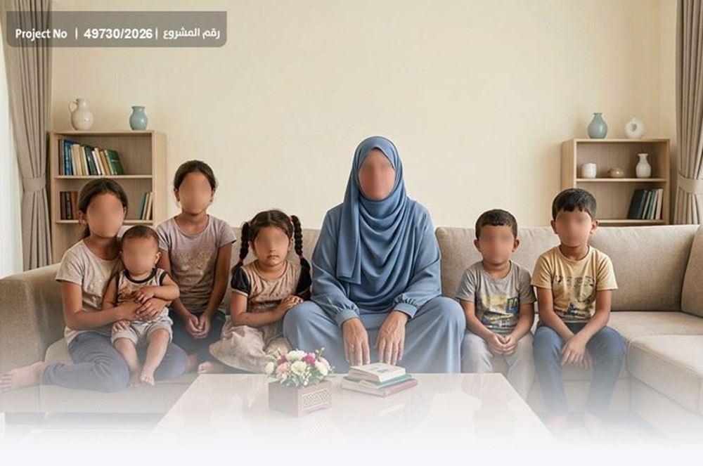 صورة أسرة أيتام بحاجة لتكاليف تجديد إقامة